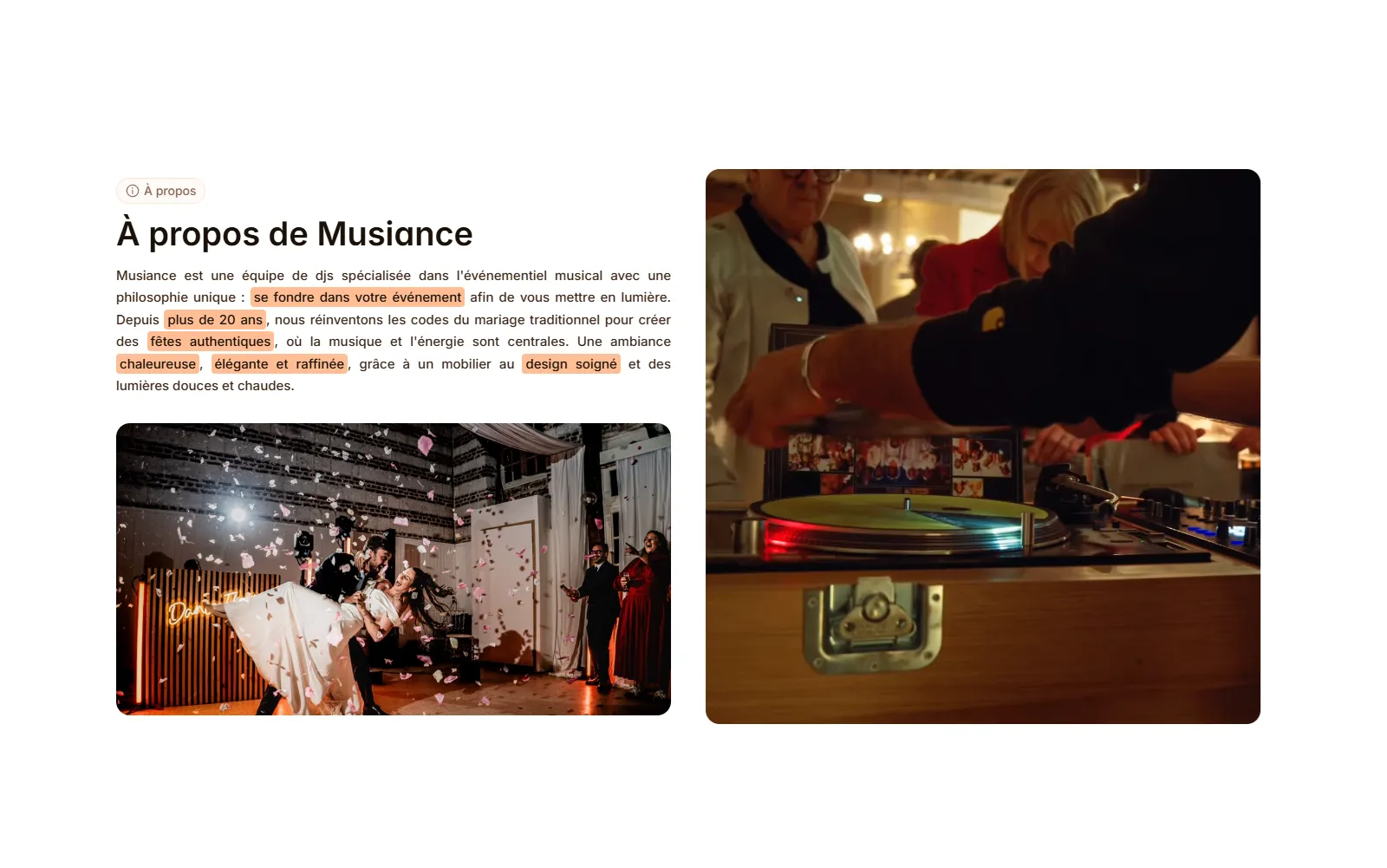 Capture du site Musiance